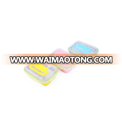 wholesale korean stainless steel bento boxes lunch box with lock