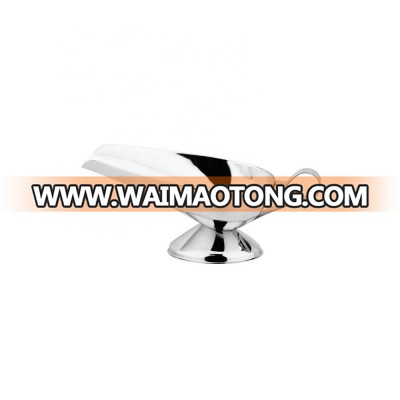 Wholesale Stainless Steel Gravy Boat Sauce Server Dressing Dip Bowl with Handle