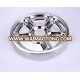 Good Useful Stainless Steel Five Compartments Food Round Tray For Canteen