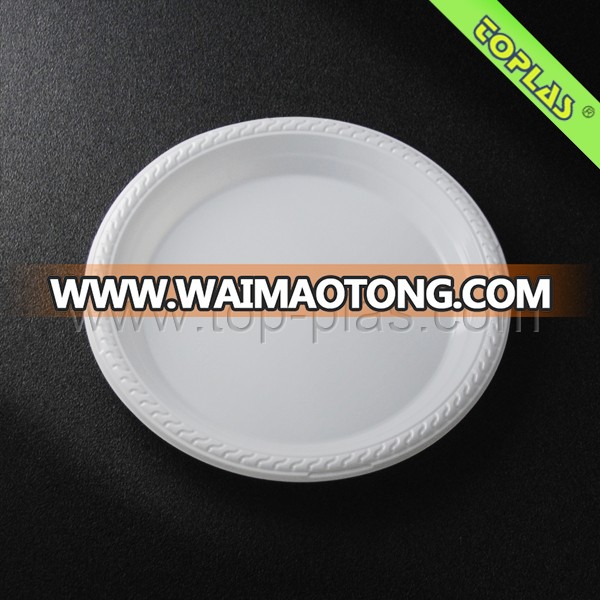 25cm Disposable Plastic Round Food PS Plate